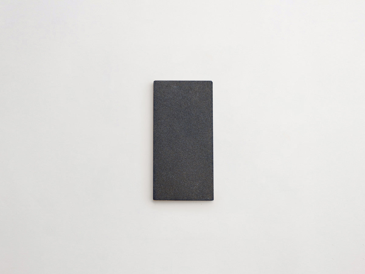 Ceramic Shibori Tile Grey 8x4 Indigo Stain tile.