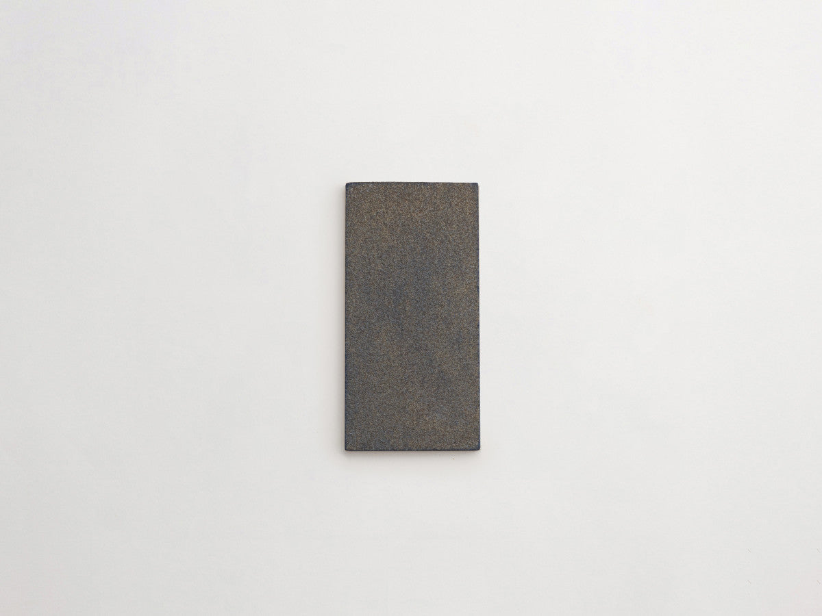Ceramic Shibori Tile Grey 8x4 Indigo Wash tile.