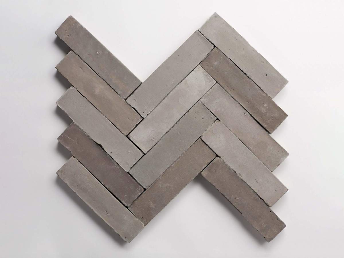 Terracotta Tile 8" Rectangle Unfinished Grey Tile.