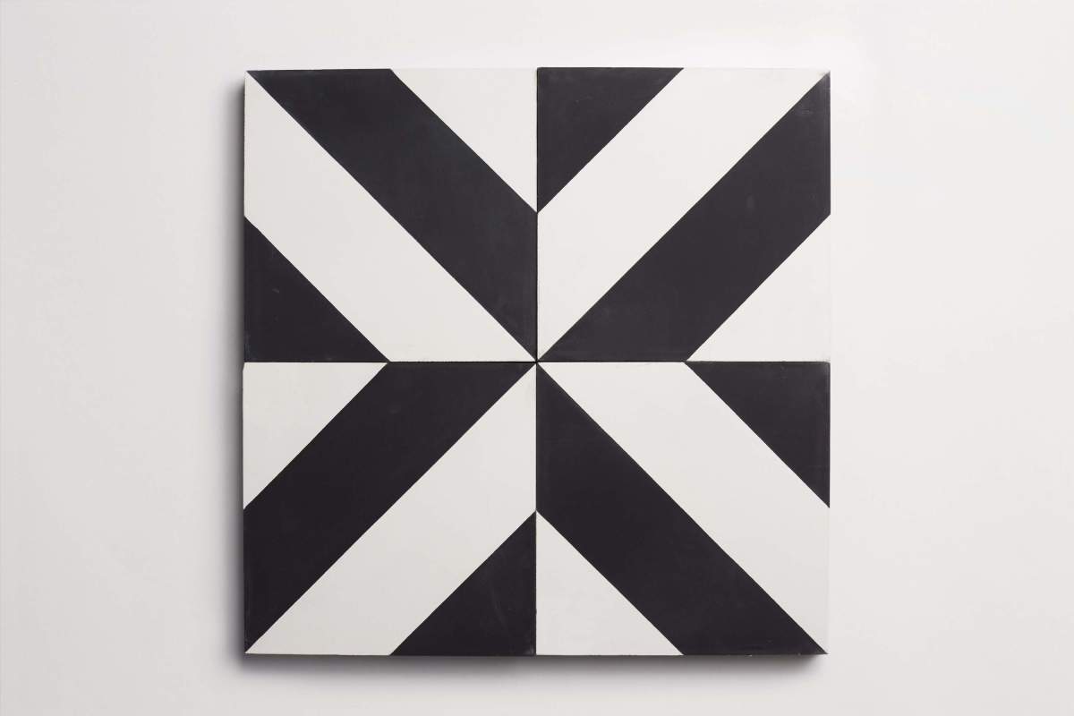 Tile concrete cement industrial milan black white.