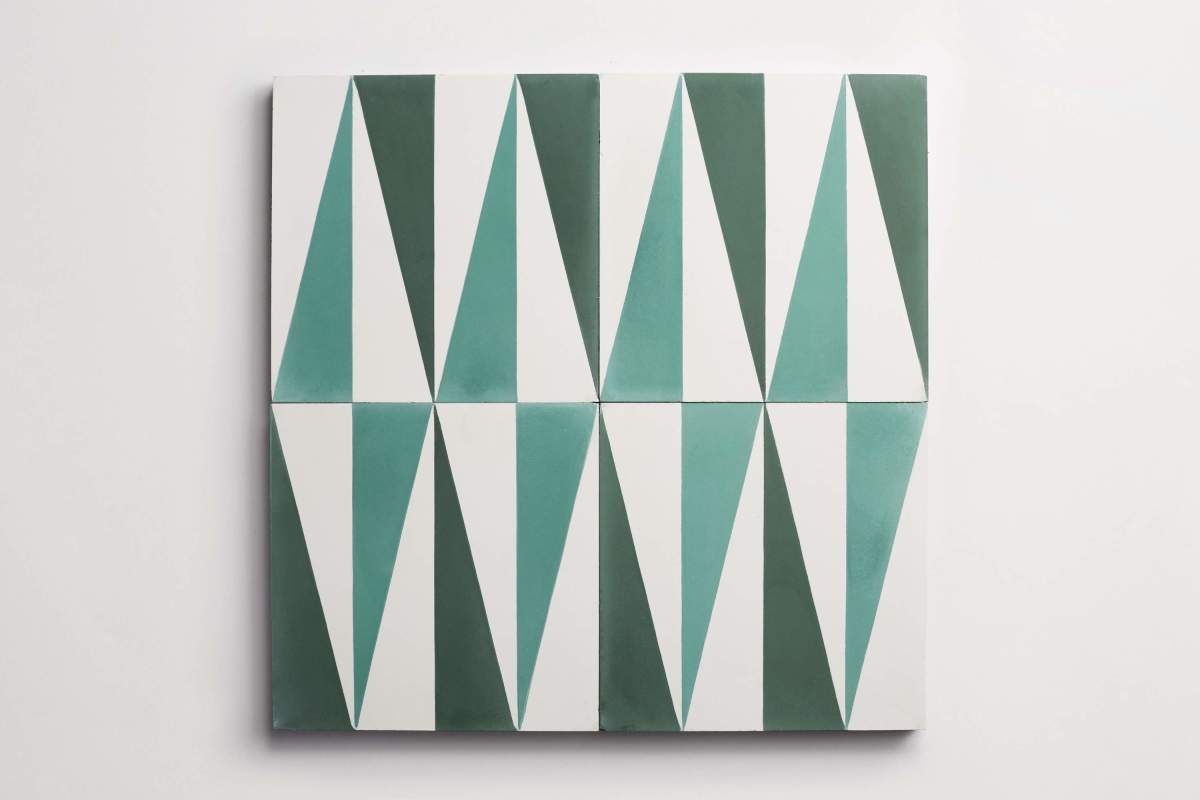 Tile concrete cement point kelly leaf.