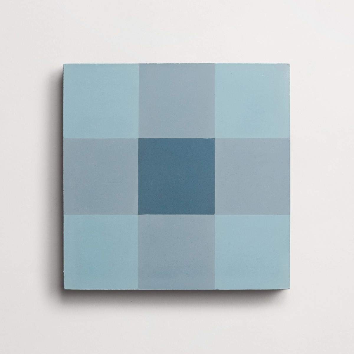 cement: checkmate | grande | matte | lake, pond + federal blue | sample ~ 8"x8"x⅝"