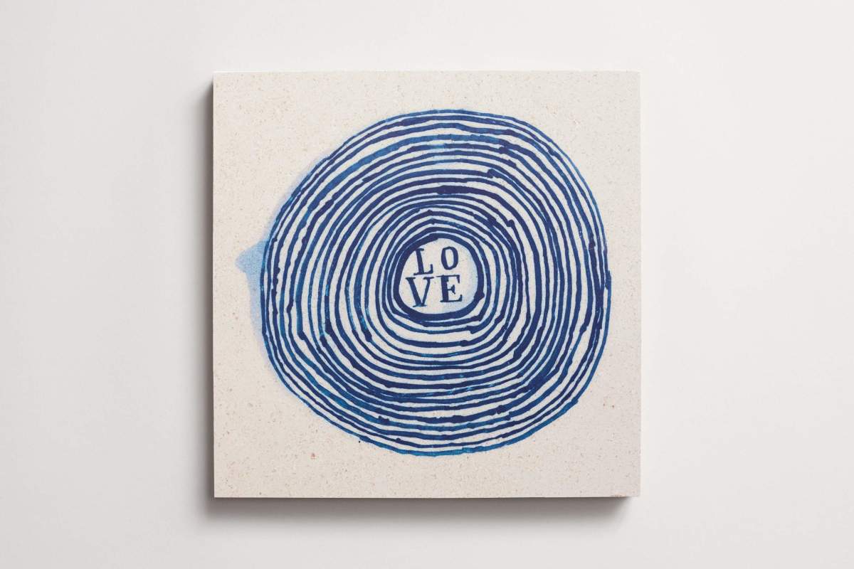 Ruan hoffmann much love me love delft blue tile.