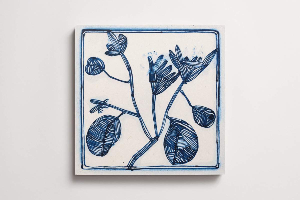 Ruan hoffmann much love me plant delft blue tile.