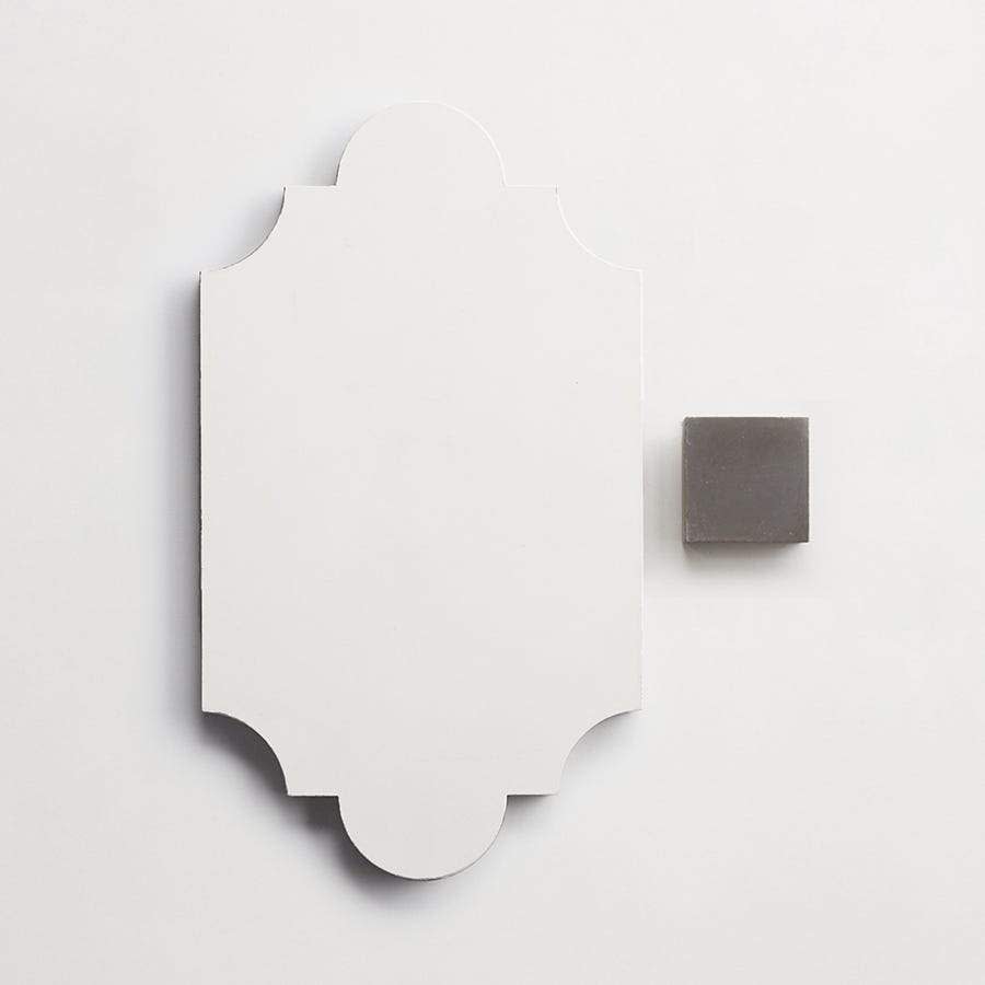 cement: pavimenti act I | magic lantern large | matte | charcoal | sample ~ 12"x7"x⅝"
