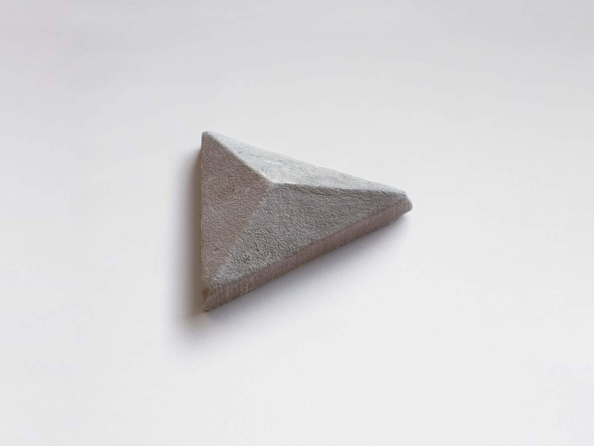 Mantegna grey cotta triangle fornace brioni tile.