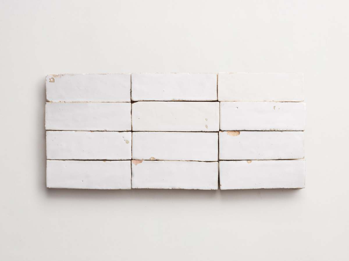 Zellige tiles moroccan sea salt white bejmat subway.