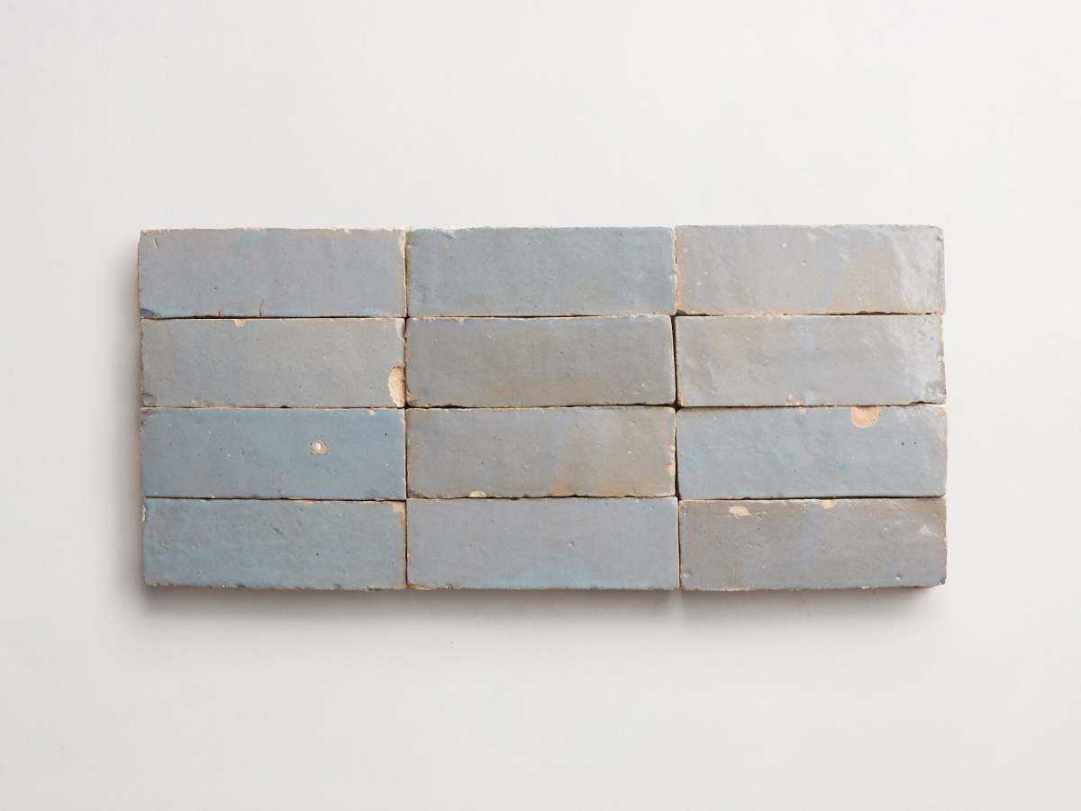 zellige tile | shattered pearl pale blue subway bejmat | clé