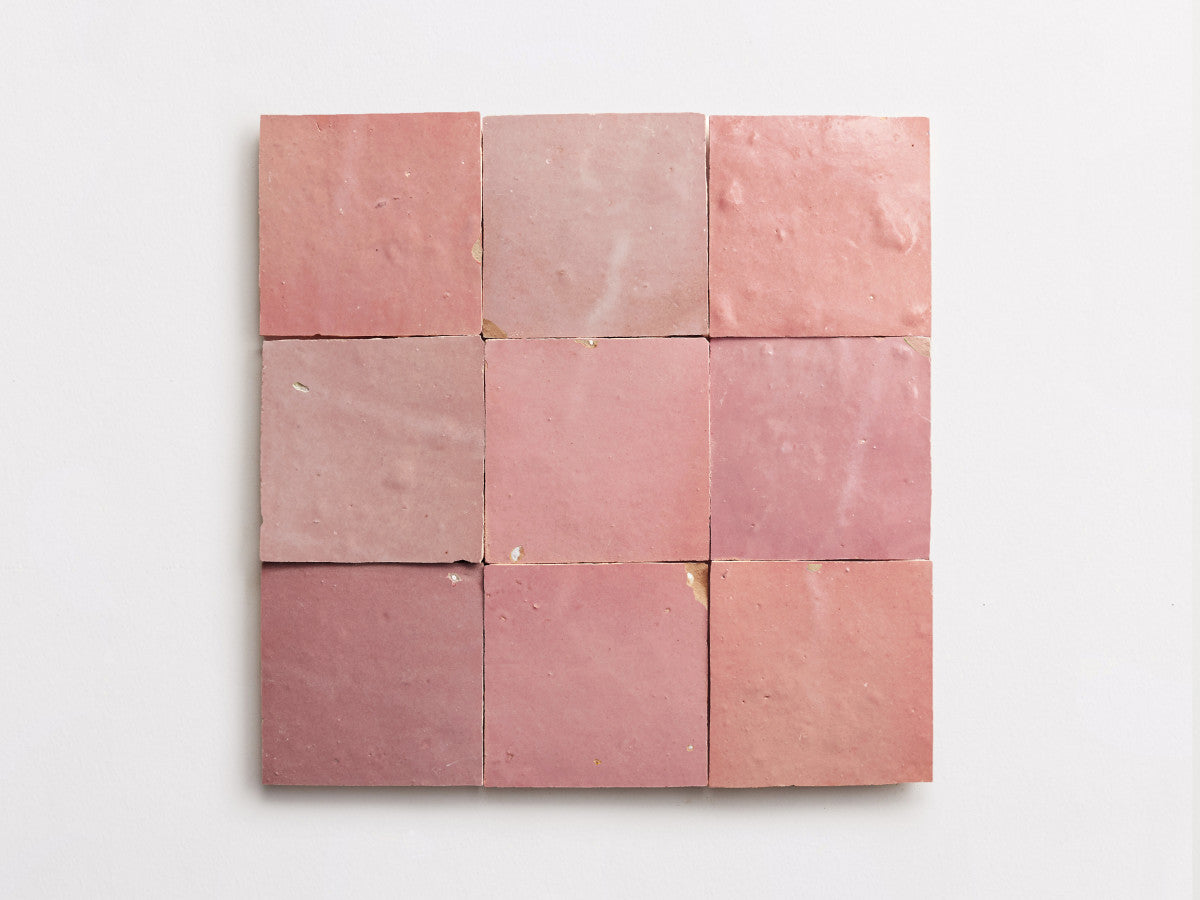 pink zellige tile | moroccan | vintage rose 4