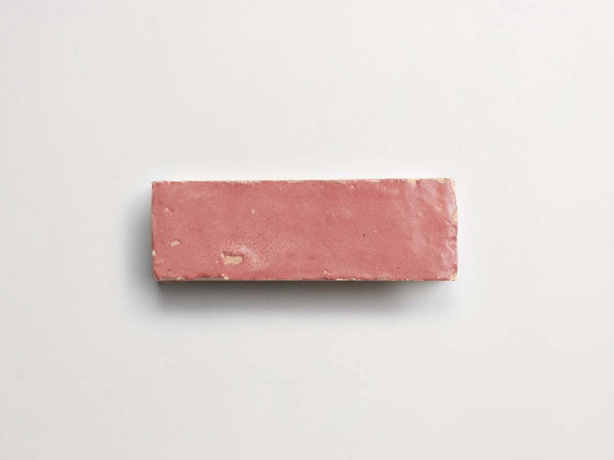 Zellige tiles blushing mistress pink subway bejmat.