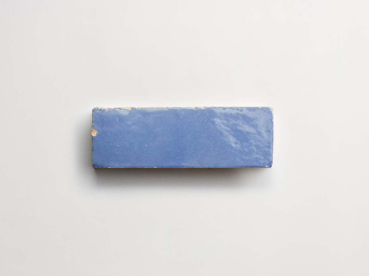 Zellige tile classic cerulean blue subway bejmat.