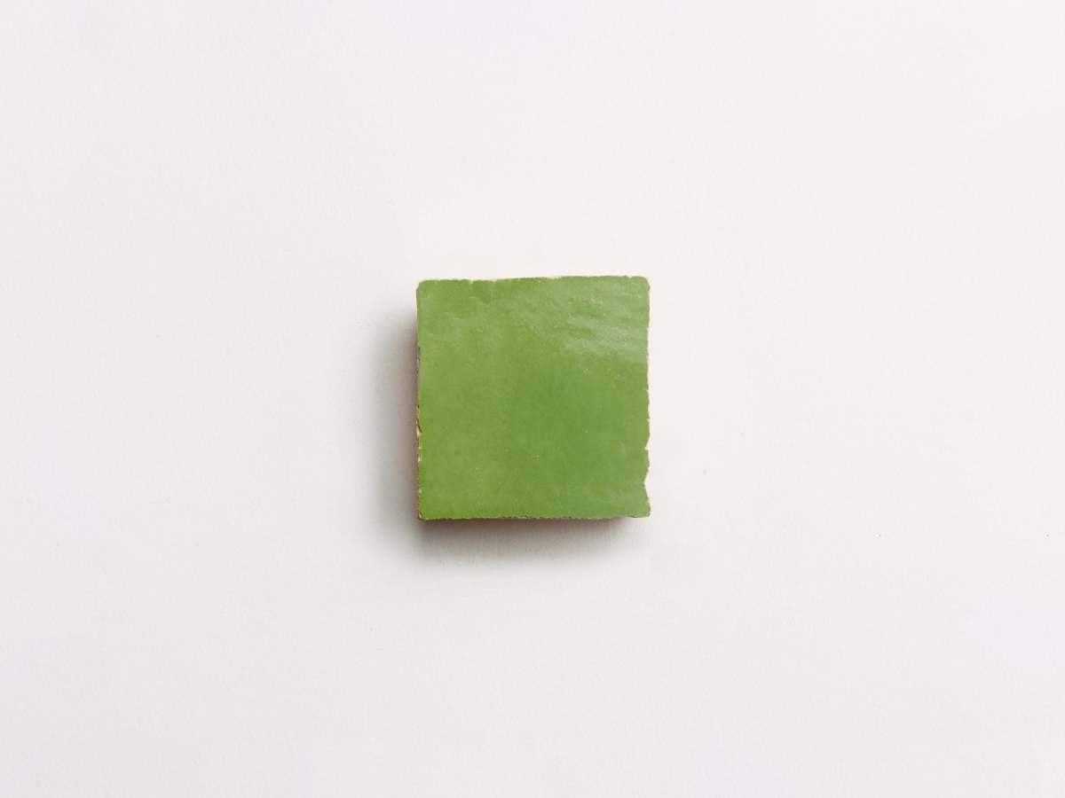 Zellige tiles moroccan fallen citrus 2" square.