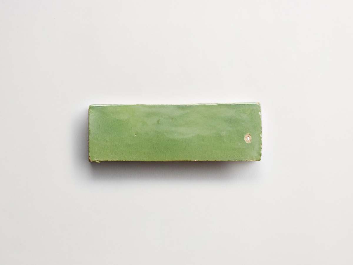 Zellige tile moroccan fallen citrus green subway.