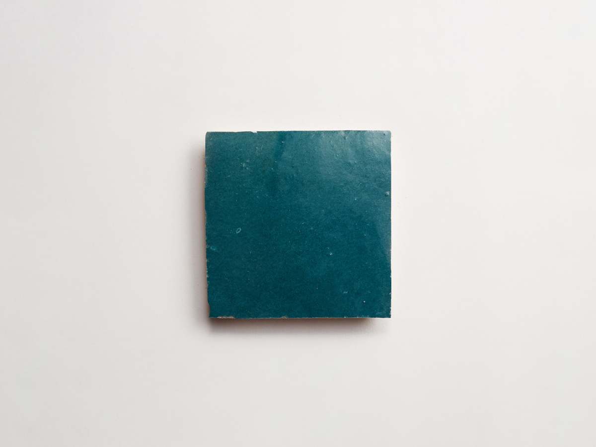 Zellige tiles fired opal 4" square.