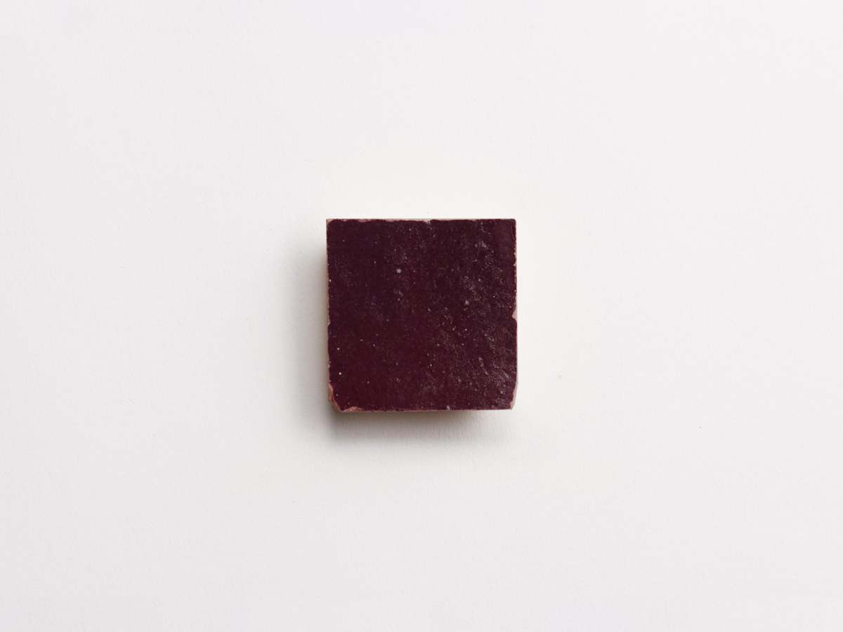 Midnight port 2" zellige moroccan terracotta tile.