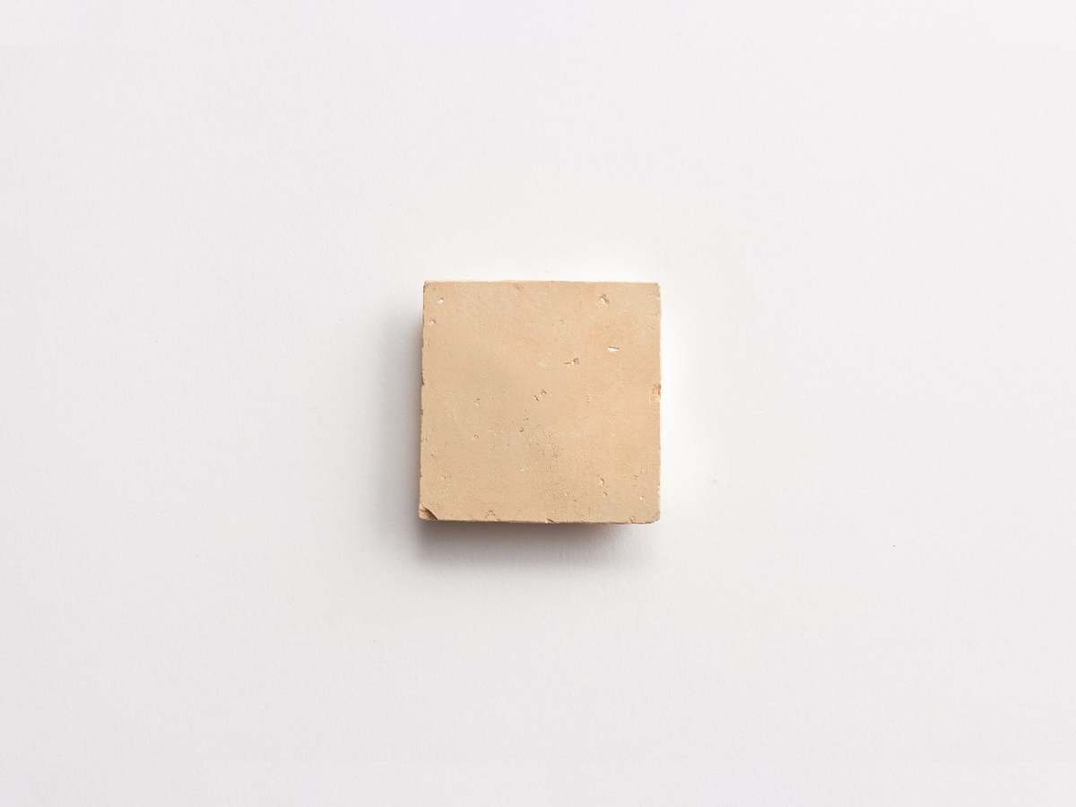 Natural unmounted 2" zellige moroccan terracotta tile.