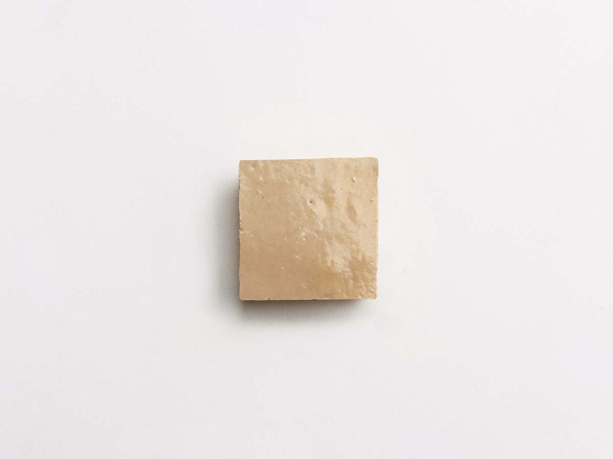 Zellige tile vesper sands natural 2" square.