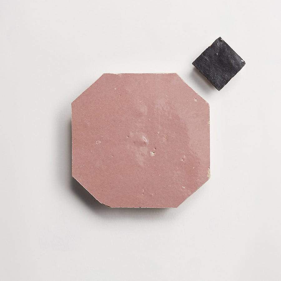 zio & sons + clé | vintage rose octagon + charred cedar bouchon (bundle) | gloss + satin | sample ~ ⅜"
