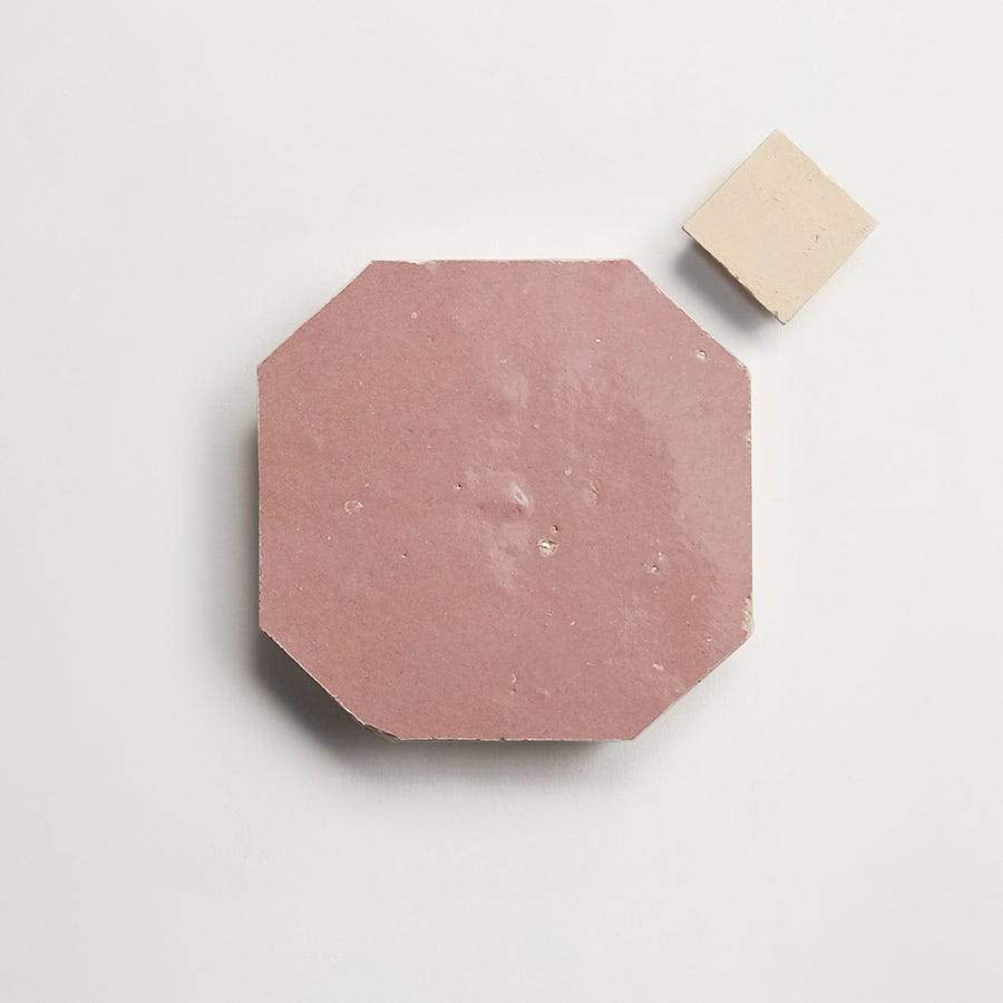 zio & sons + clé | vintage rose octagon + natural bouchon (bundle) | gloss + unfinished | sample ~ ⅜"