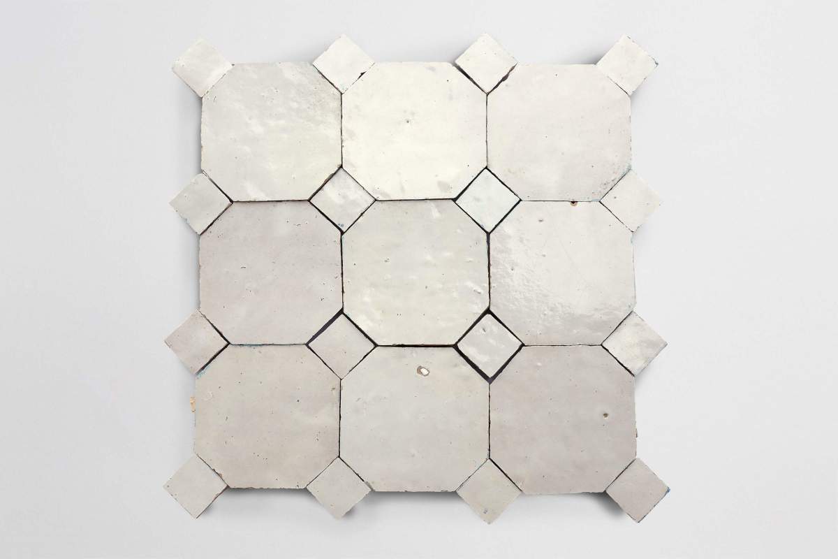 KOZAi no OBON ジオメトリック柄 weathered white octagon & bouchon | zio & sons | clé tile