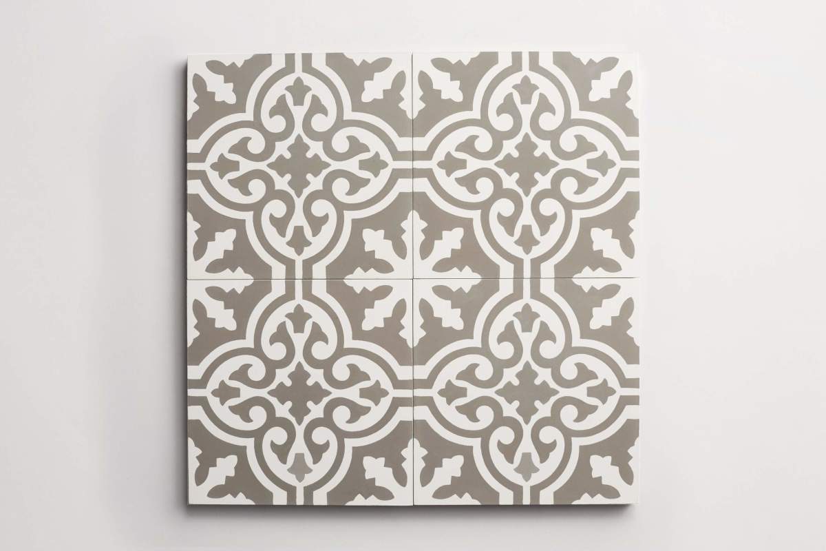 Tile concrete cement cigar shop metal white.