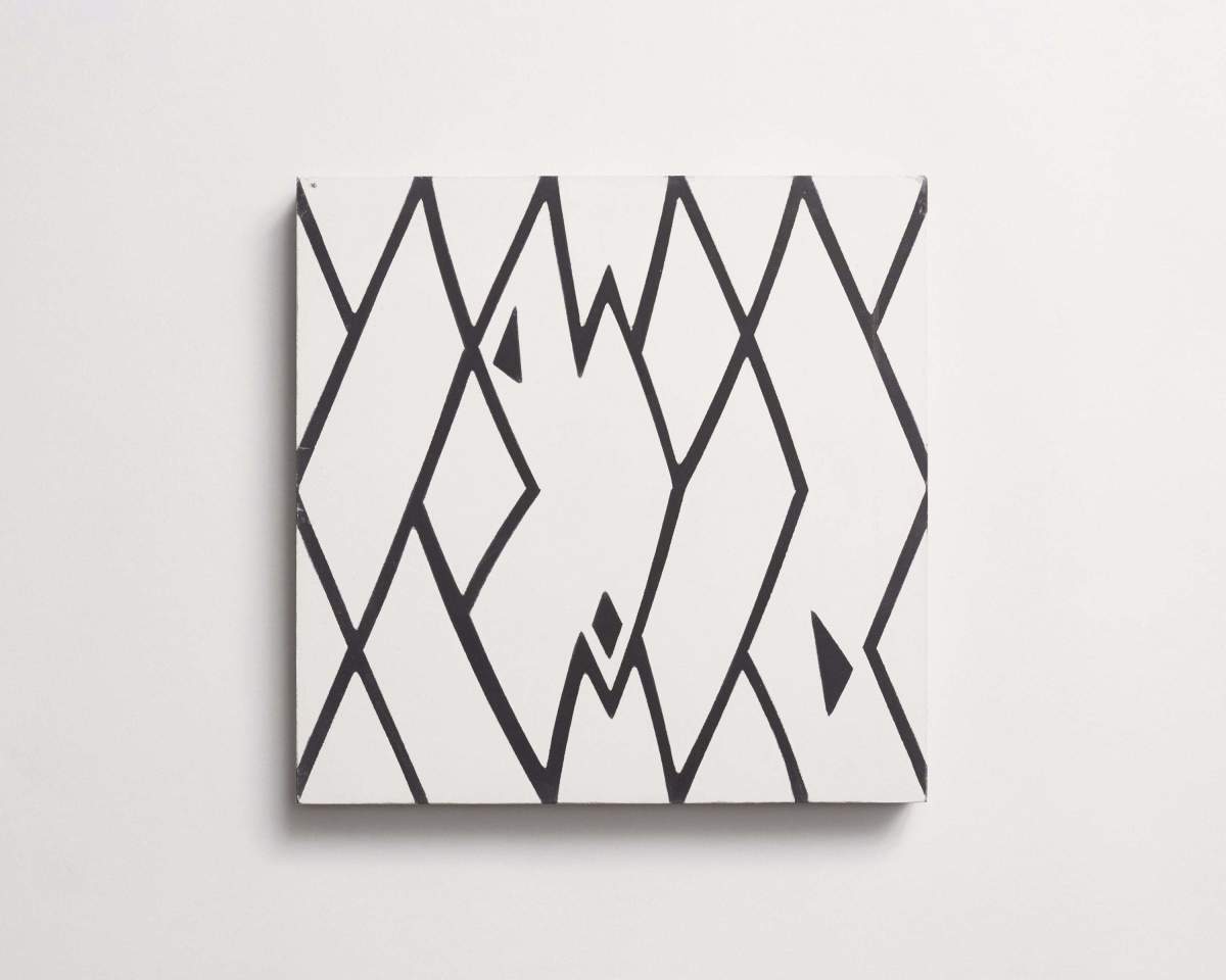 Tile concrete cement eskayel peaks black white.
