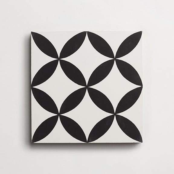 cement: wonderful copenhagen | grande | matte | white + black | sample ~ 8"x8"x⅝"