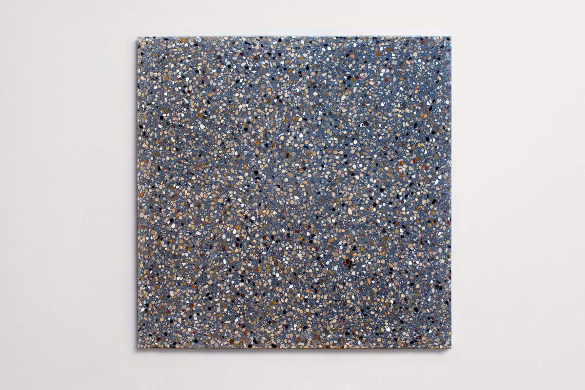 Tile forage terrazzo cement charcoal square 24x24.