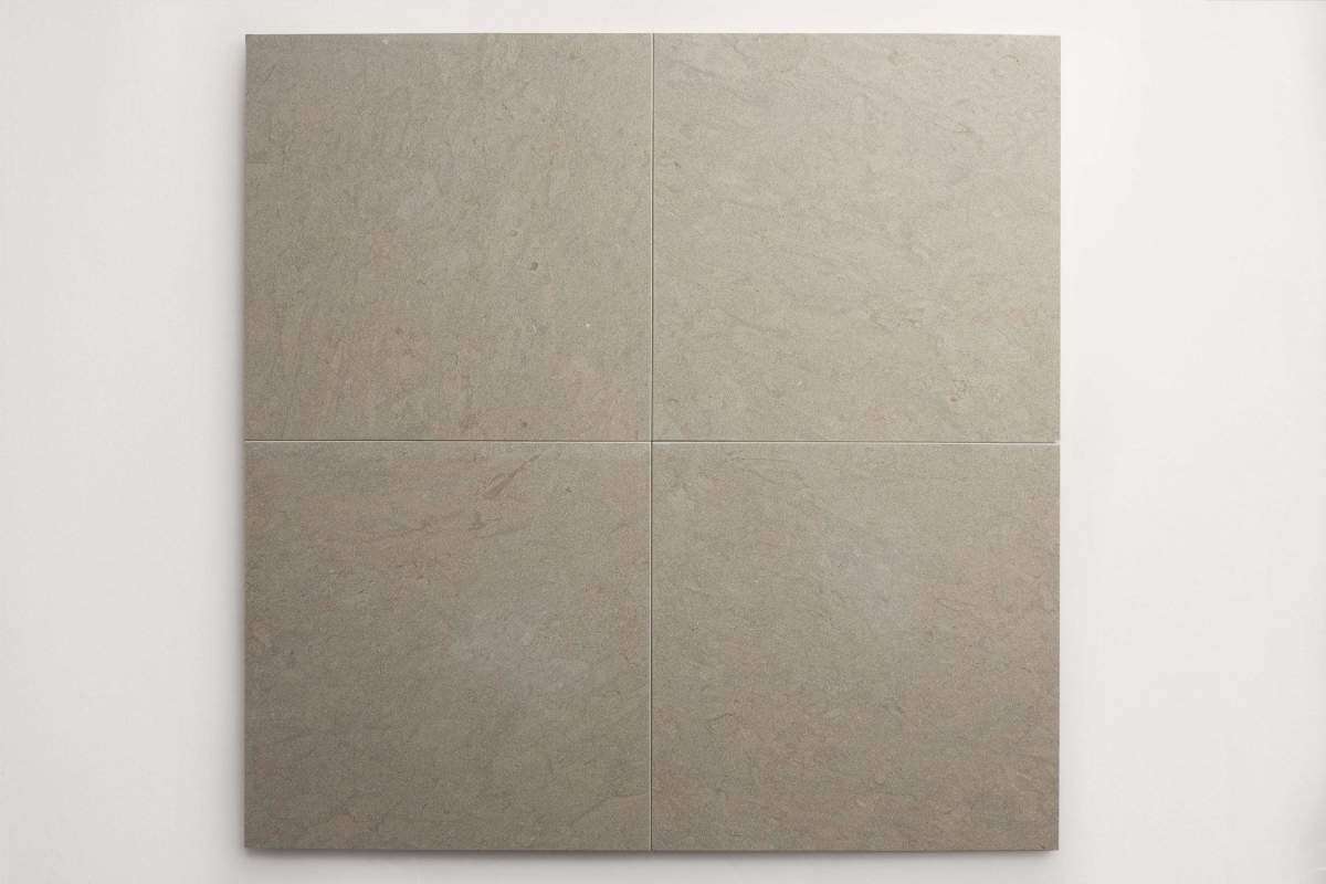 Limestone stone tile square 12" grand place cornet.