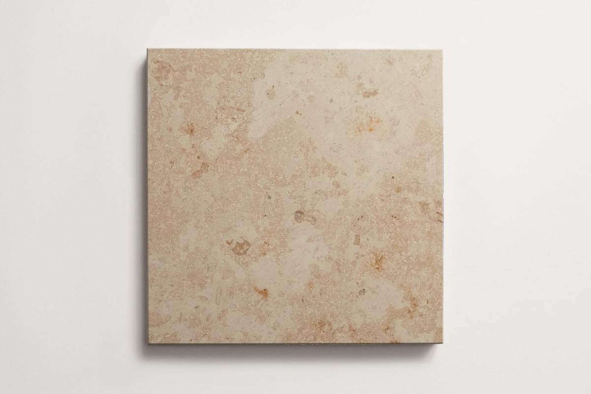 Limestone stone tile square 12" grand place hermitage.