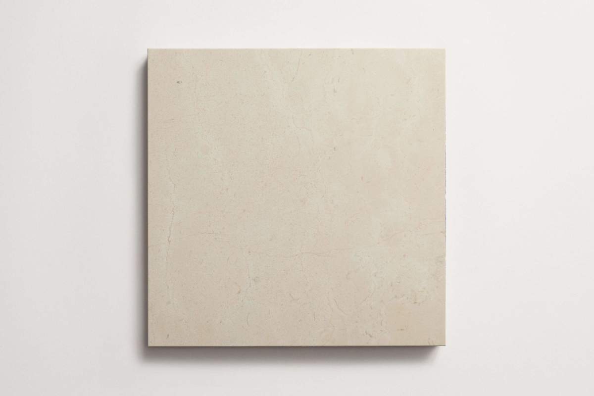 Limestone stone tile square 12" grand place marfil.