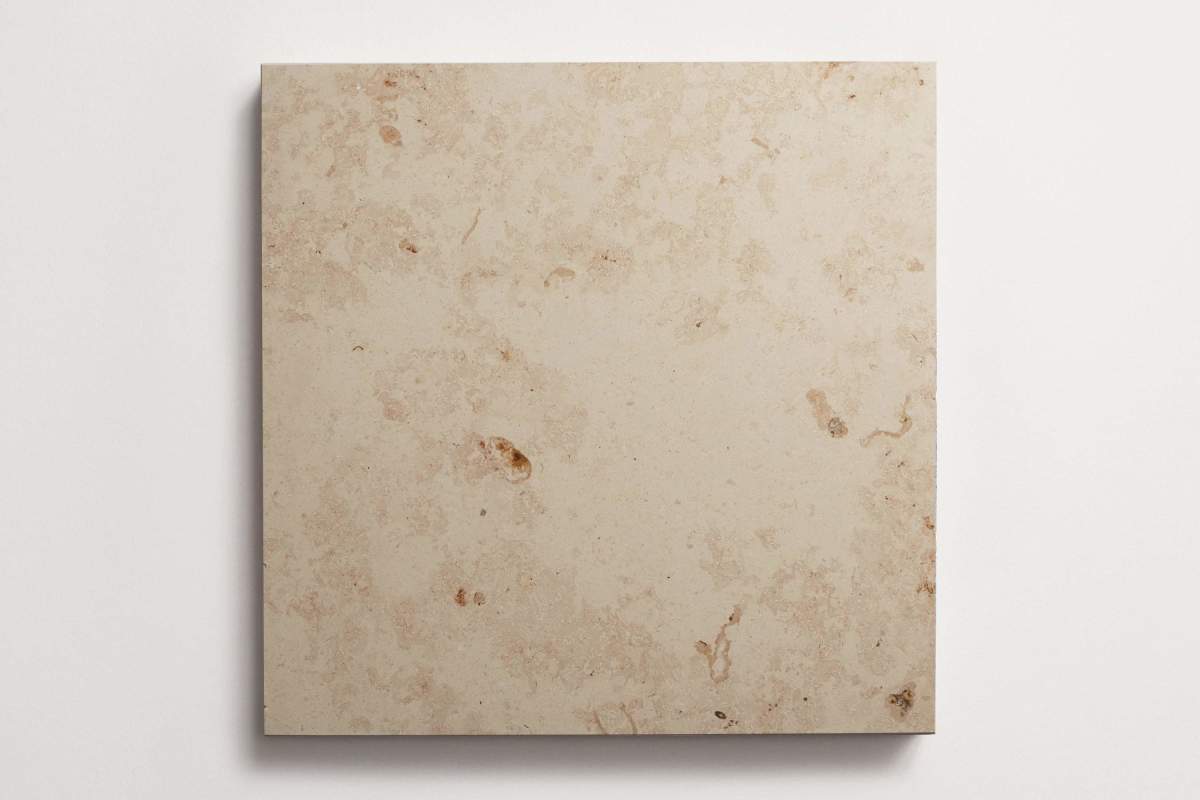 Limestone stone tile square 18" grand place hermitage.