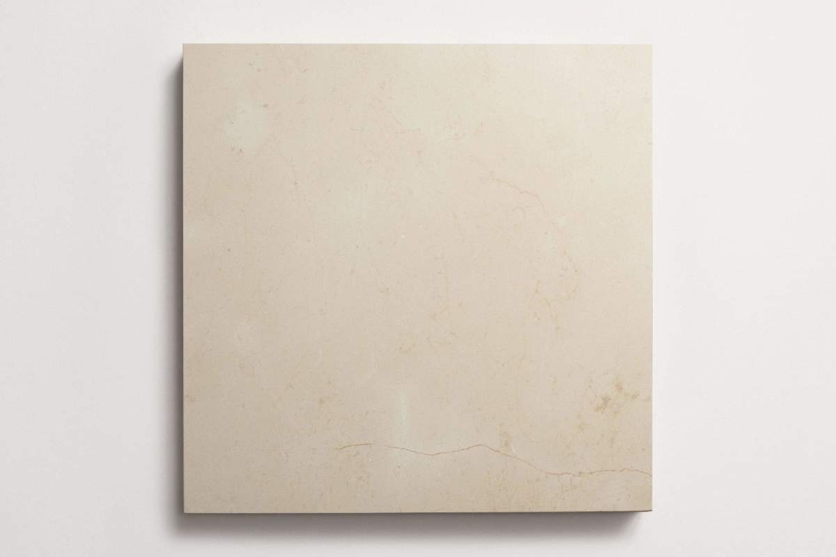 Limestone stone tile square 18" grand place marfil.