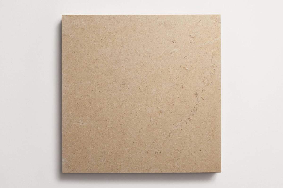 Limestone stone tile square 18" grand place tanner.