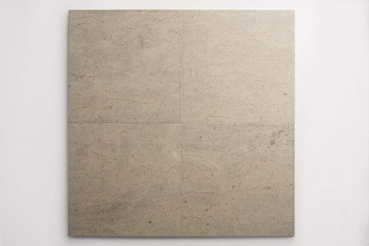 Limestone stone tile square 12" grand place moulin.