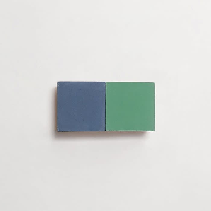 cement: mythology checkerboard | oz | cigar | matte | duo | nettle + abyss | sample ~ 2"x2"x⅝"