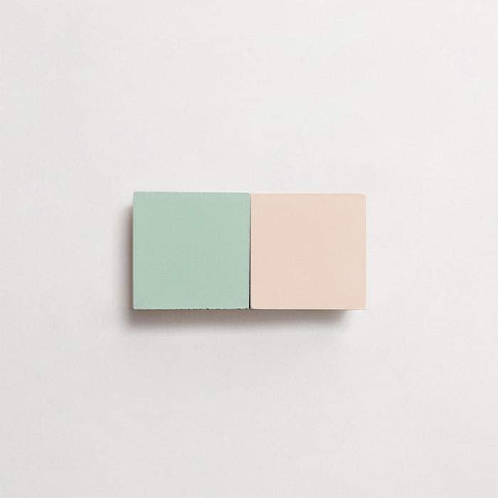 cement: mythology checkerboard | wildwood | grande | matte | duo | shell + ru | sample ~ 2"x2"x⅝"