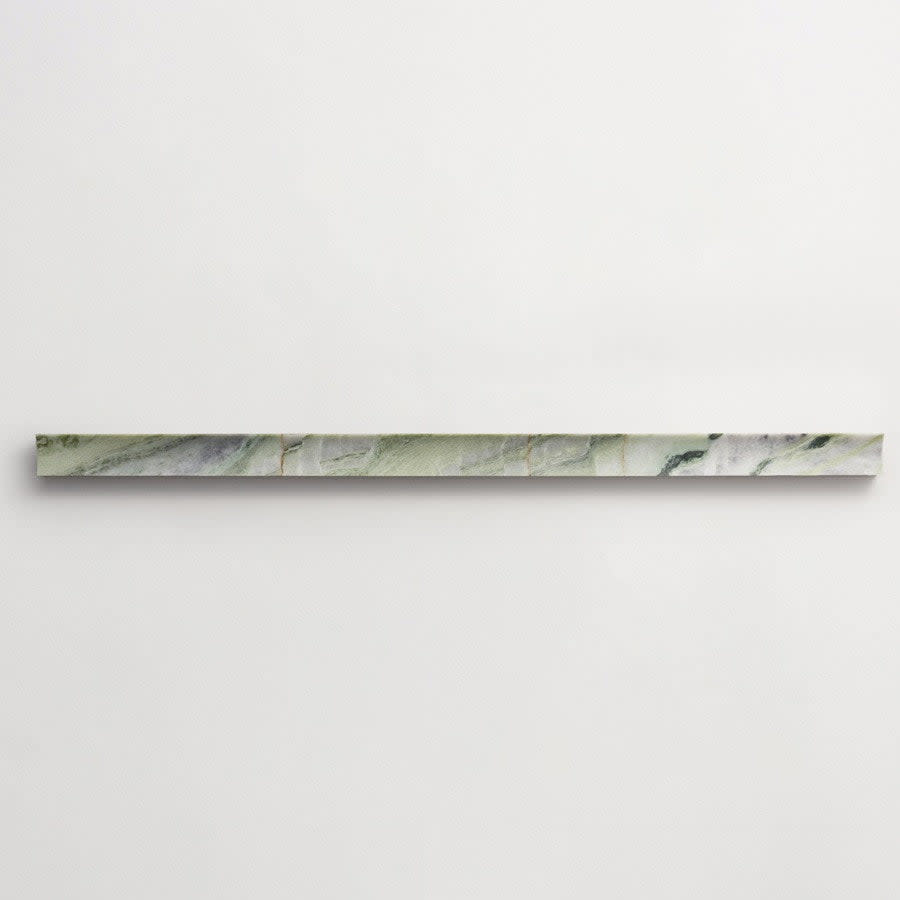 clé lapidary: sculpted shapes | etui grand | honed | jade green | sample ~ 1¼"x6"x⅝"
