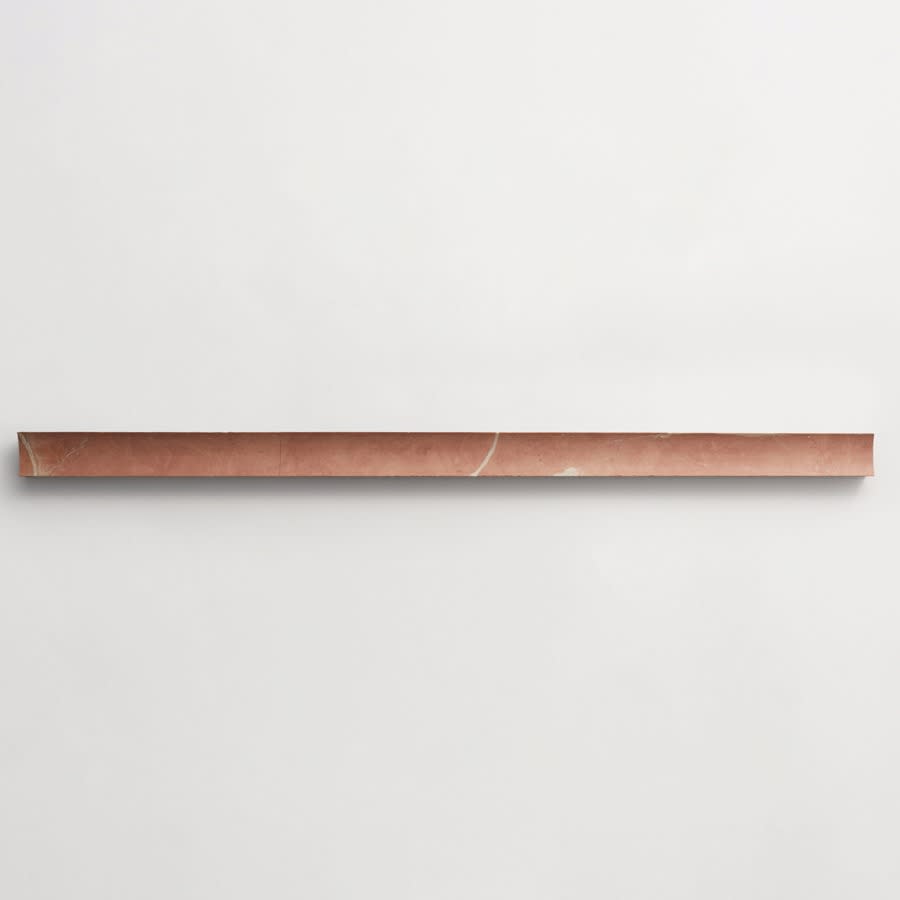 clé lapidary: sculpted shapes | etui grand | honed | rojo alicante | sample ~ 1¼"x6"x⅝"