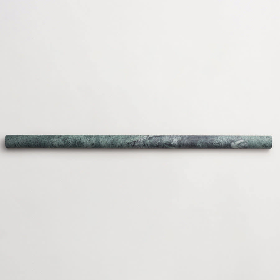 clé lapidary: sculpted shapes | cabochon grand | honed | verde marble | sample ~ 1¼"x6"x⅝"