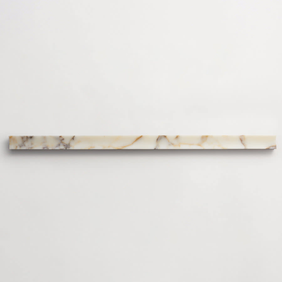 clé lapidary: sculpted shapes | etui grand | honed | calacatta viola | sample ~ 1¼"x6"x⅝"