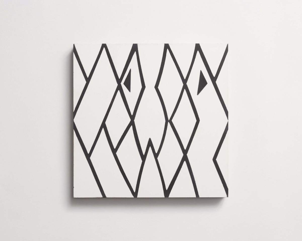 Tile concrete cement eskayel peaks black white.