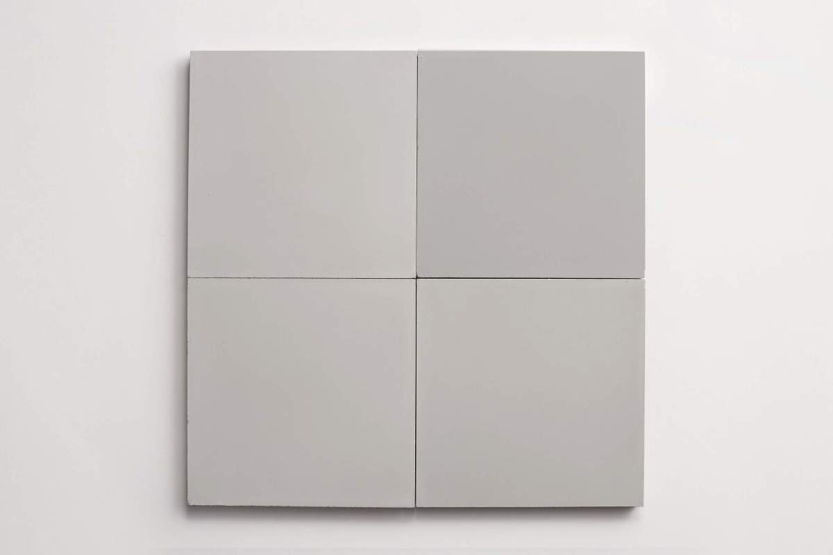 Cement tile solid colors 8x8 Square Ash Grey.