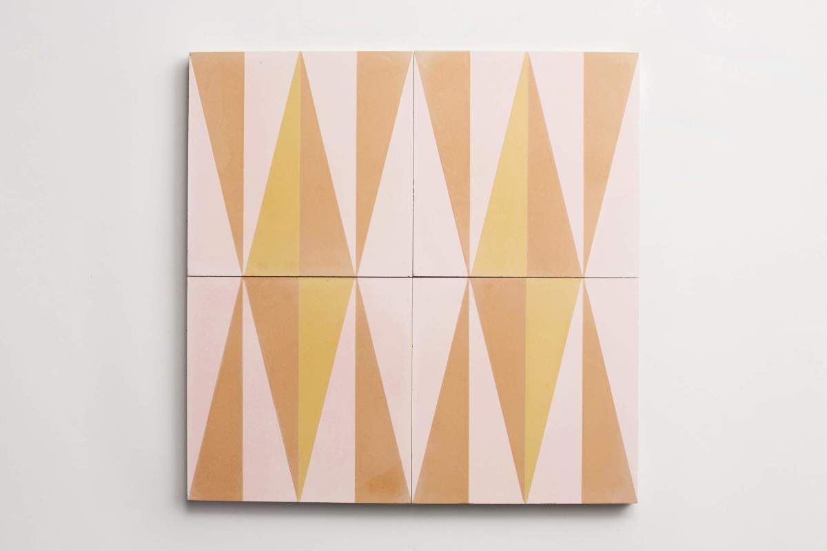 Tile concrete cement point mocha curry caramel.