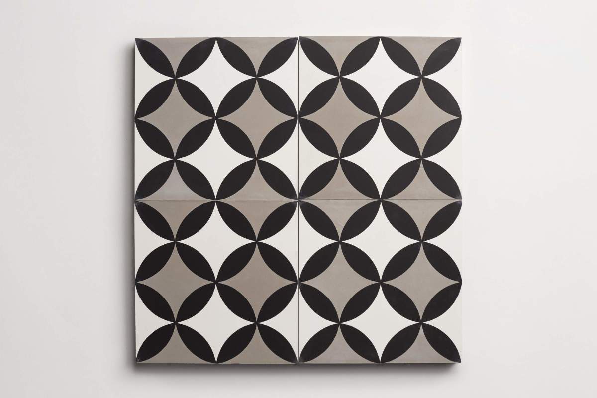 Tile cement wonderful copenhagen metal white black.