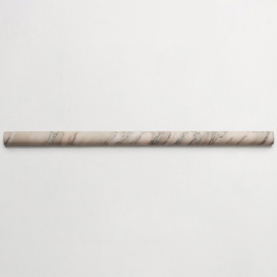 Lapidary rounded tile pink/grey 23.5 x 1.25.