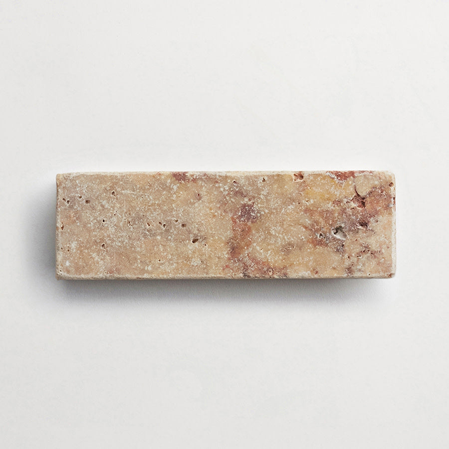 Pavers 2x6 rectangle tumbled travertine natural pumice