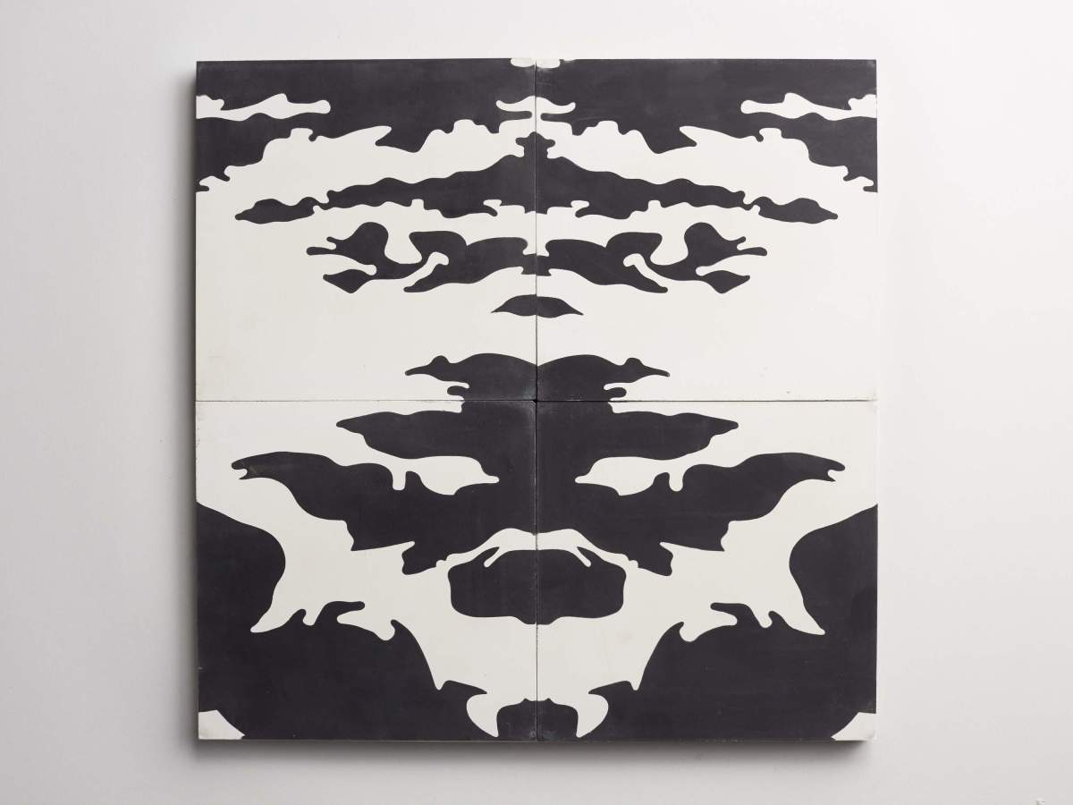 Tile concrete cement eskayel dance black white.
