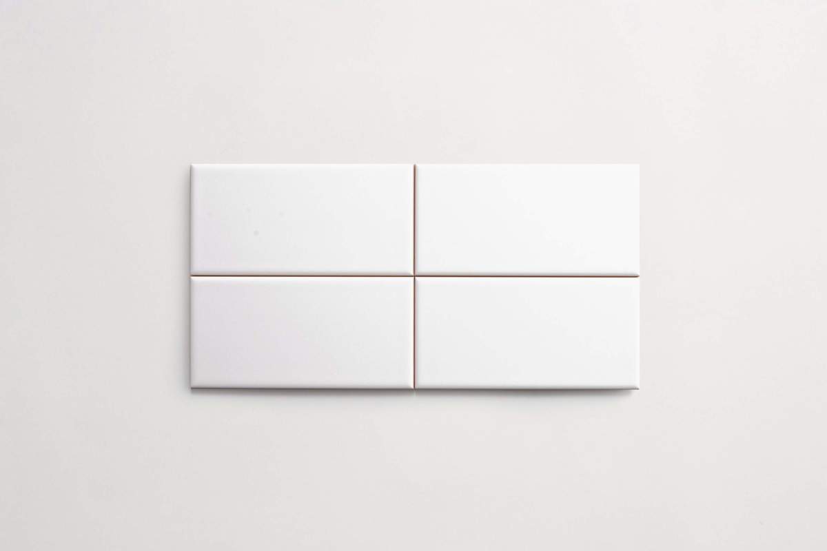 Tile ceramic white 3"x6" subway matte.