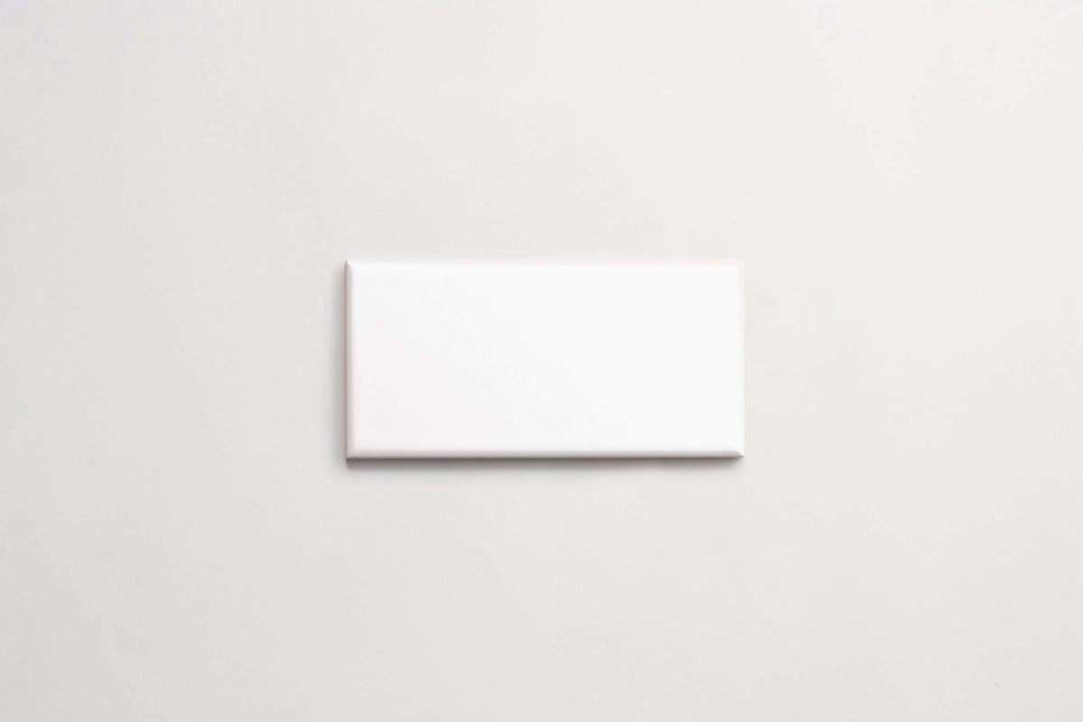 Tile ceramic white 3"x6" subway matte.